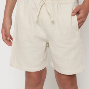 מכנס פשתן ספורטיבי בז