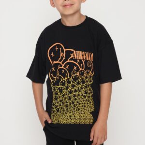 טי-שרט בייסיק נירוונה - 5-6Y