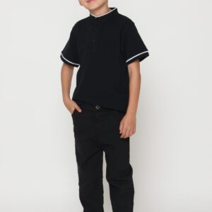 מכנס גבארין שחור - 4-5Y