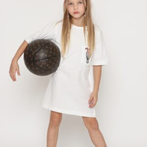 שמלת אוברסייז גלידה - 8-9Y
