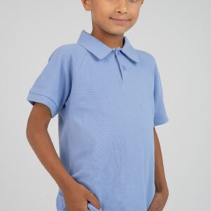 חולצת פולו צבע תכלת