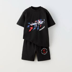 חליפה שחורה מכונית - שחור, 3-4Y